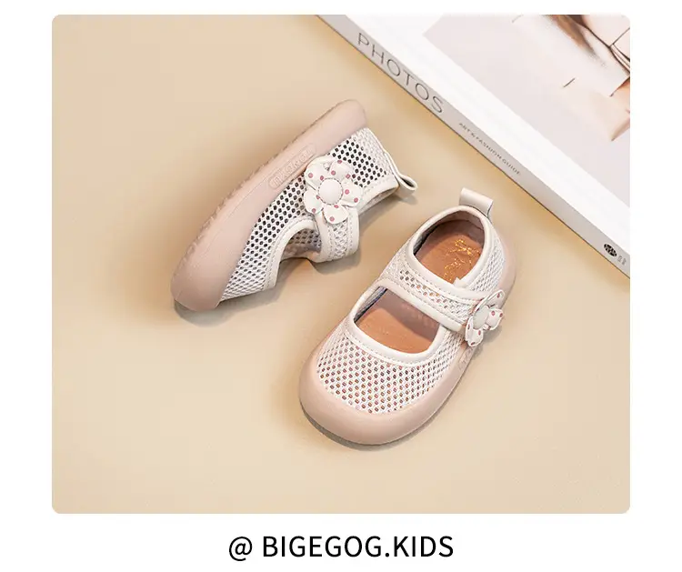 Girls Princess Sandals Fly Woven Mesh Soft Sole — feature 11