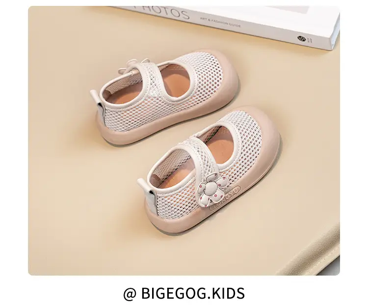Girls Princess Sandals Fly Woven Mesh Soft Sole — feature 12
