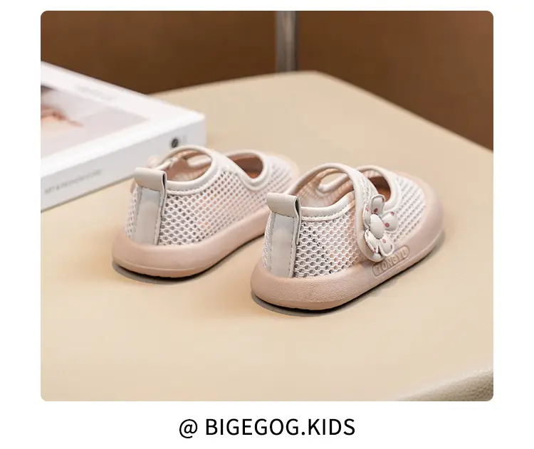 Girls Princess Sandals Fly Woven Mesh Soft Sole — feature 14