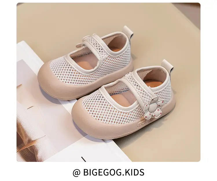 Girls Princess Sandals Fly Woven Mesh Soft Sole — feature 15