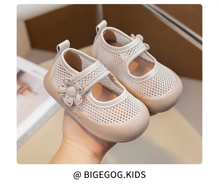 Girls Princess Sandals Fly Woven Mesh Soft Sole — feature 18