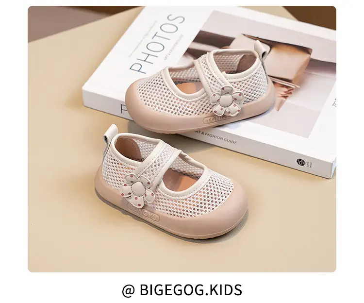 Girls Princess Sandals Fly Woven Mesh Soft Sole — feature 9