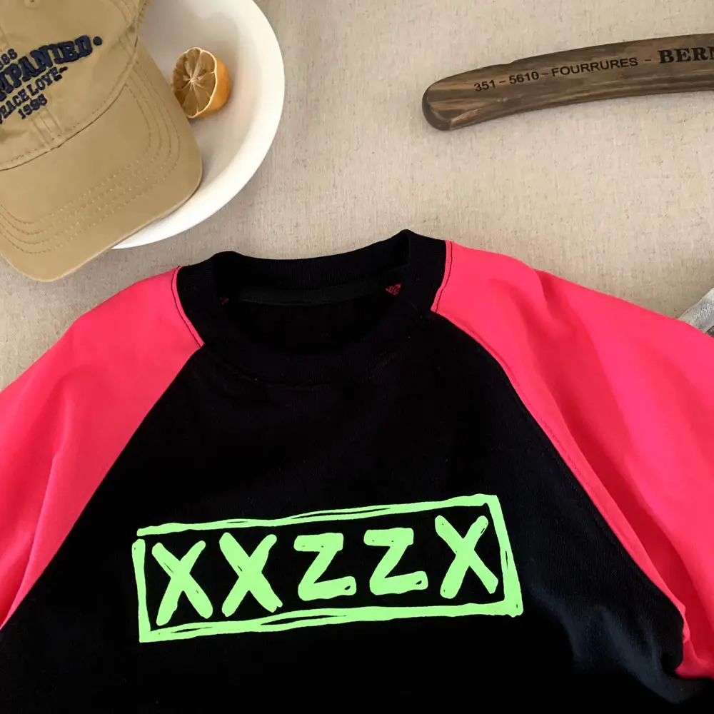 Boys T-Shirt Black Pink XXXX Graphic 2025 - Image 3