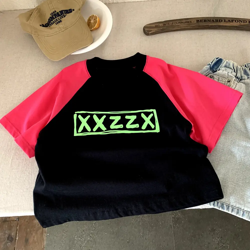 Boys T-Shirt Black Pink XXXX Graphic 2025 — feature 6