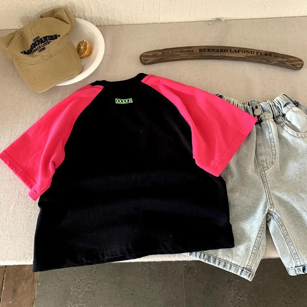 Boys T-Shirt Black Pink XXXX Graphic 2025 — feature 8