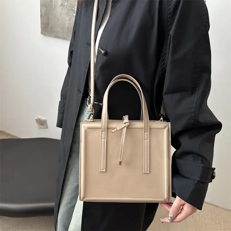 Pink Minimalist Large-Capacity Briefcase for Women - Image 8