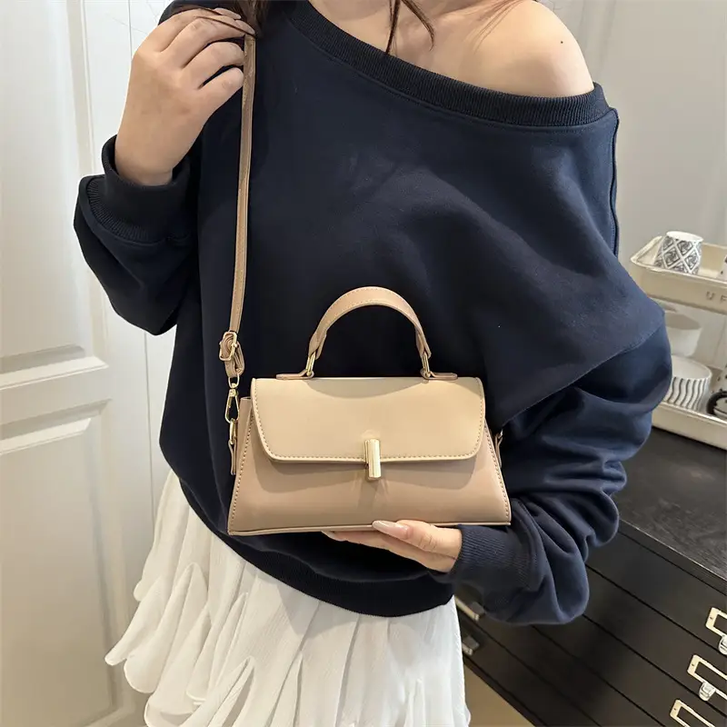 Pink Leather Shoulder Bag for Women 2025 Summer - Image 7