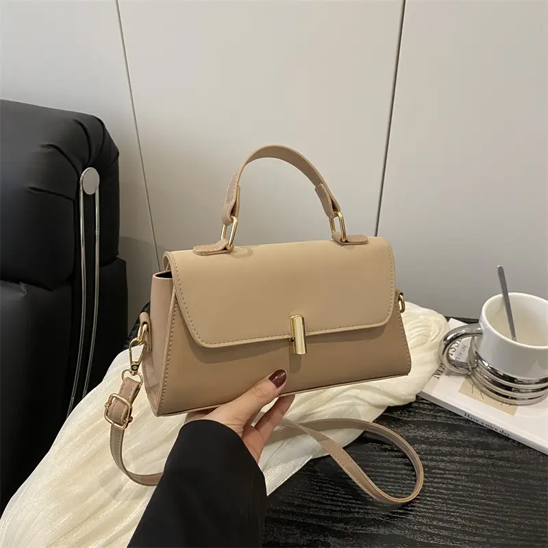 Pink Leather Shoulder Bag for Women 2025 Summer - Image 3