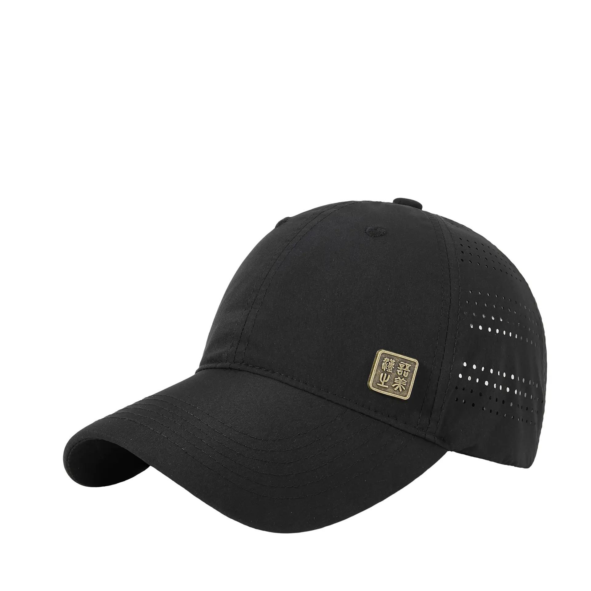Women Hard Top Sunshade Cap Adjustable Velcro Black - Image 7