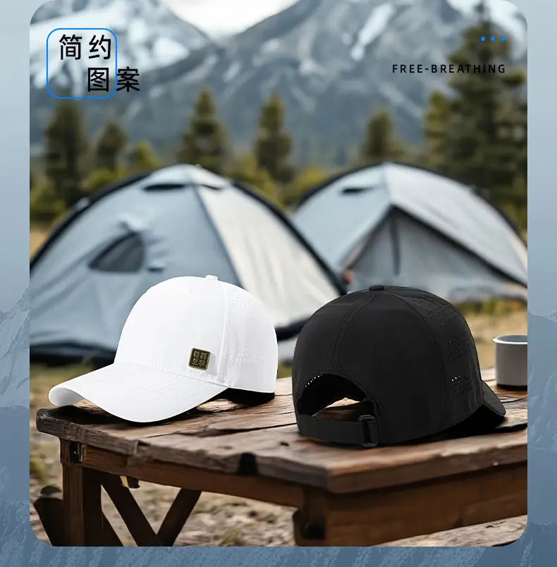 Women Hard Top Sunshade Cap Adjustable Velcro Black — feature 30