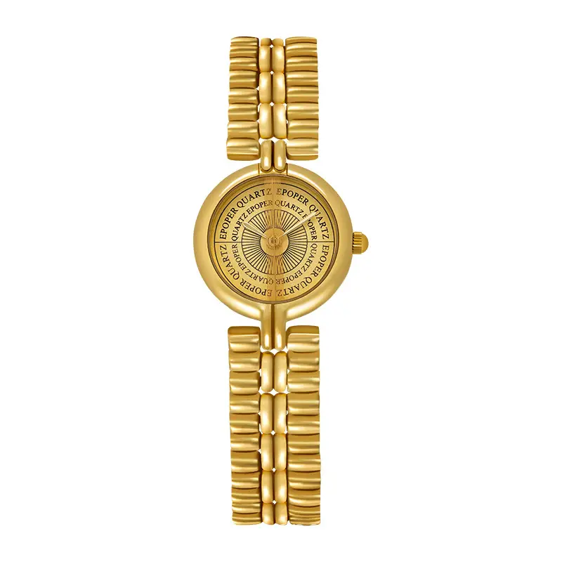 Women's Gold Chain Watch with Dial & Strap - Image 10