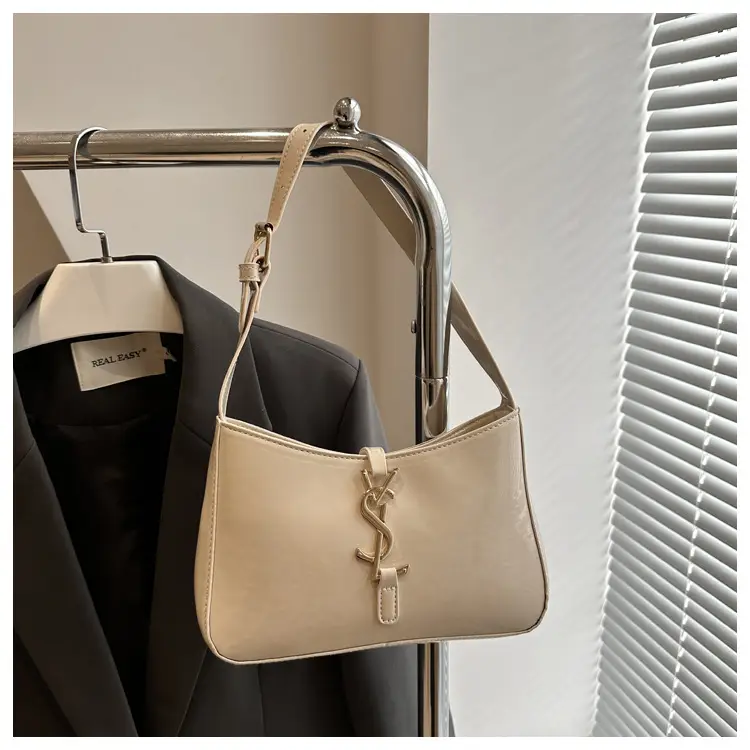 Women's Niche Design Shoulder Bag Cream Korean Style — feature 32