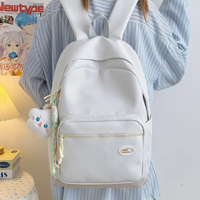 Fresh Yellow Korean Style Backpack for Girls - Image 8