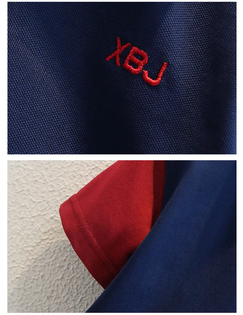 Boys 2025 Polo Shirt Navy Blue Red Logo — feature 10