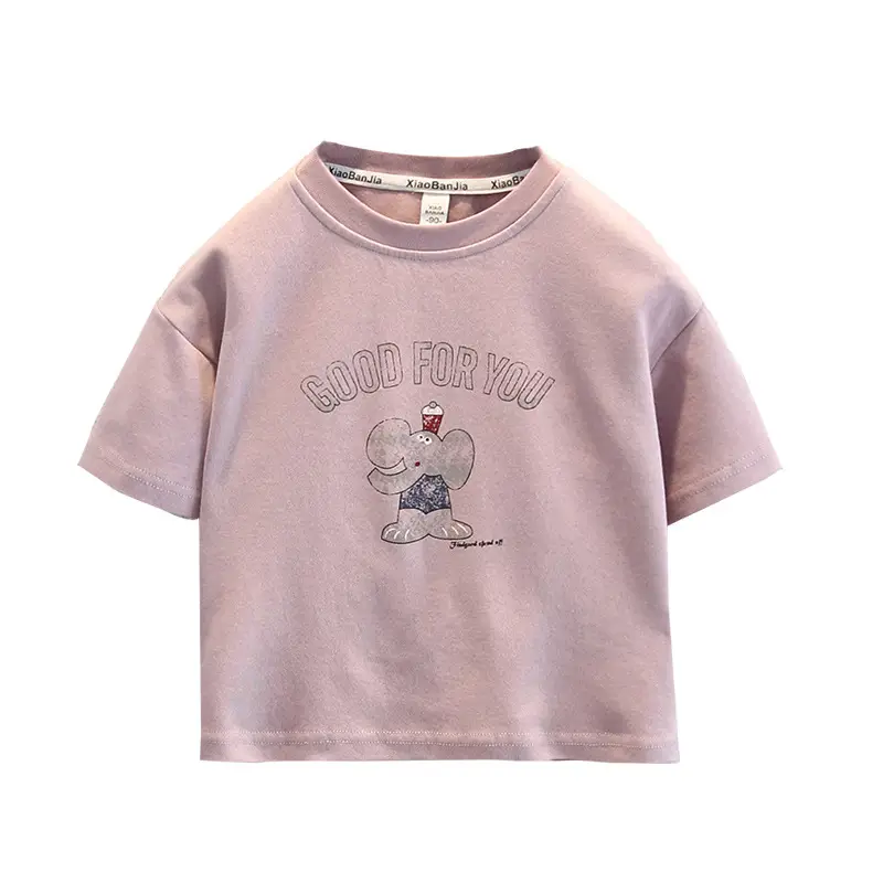 Boys Cartoon Print Short Sleeve T-Shirt Pink 2025 - Image 5