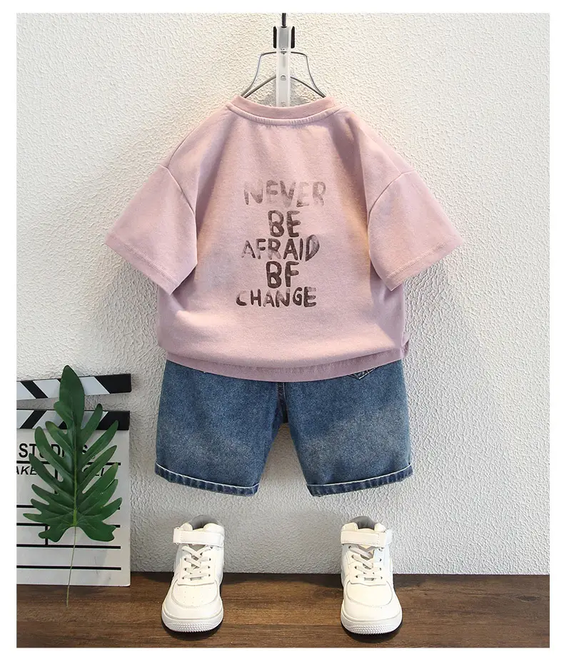 Boys Cartoon Print Short Sleeve T-Shirt Pink 2025 — feature 6