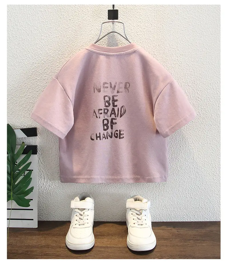 Boys Cartoon Print Short Sleeve T-Shirt Pink 2025 — feature 8
