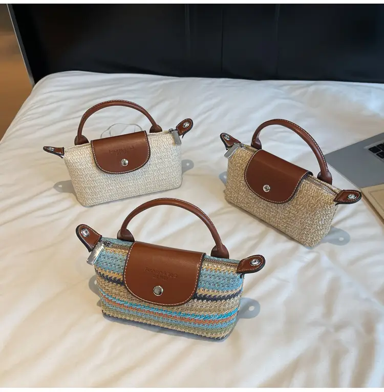 Women's Rainbow Woven Mini Shoulder Crossbody Bag — feature 14
