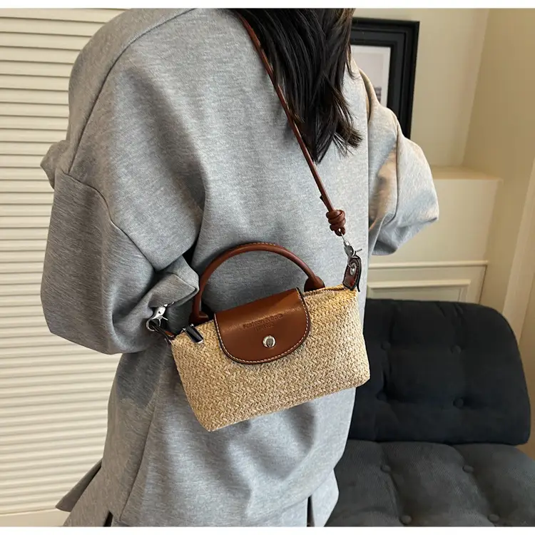 Women's Rainbow Woven Mini Shoulder Crossbody Bag — feature 15