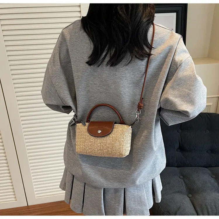 Women's Rainbow Woven Mini Shoulder Crossbody Bag — feature 16