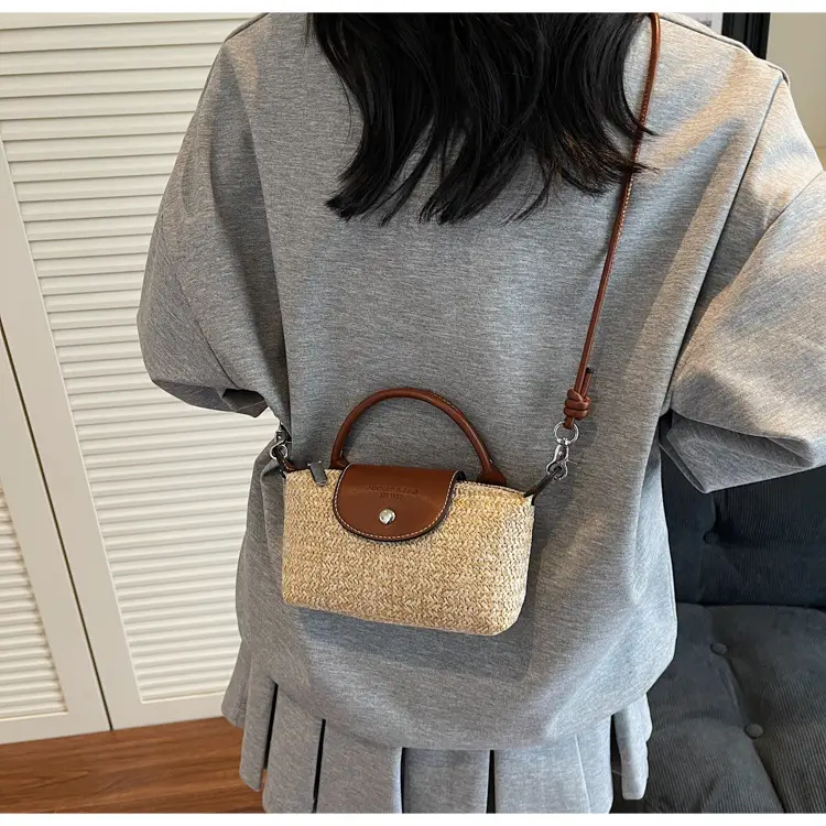 Women's Rainbow Woven Mini Shoulder Crossbody Bag — feature 17
