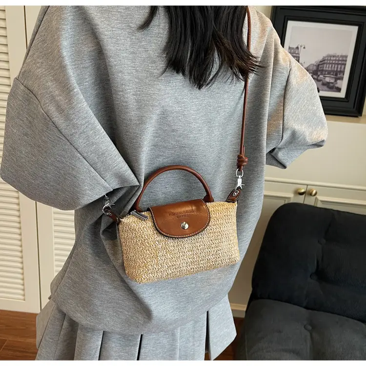 Women's Rainbow Woven Mini Shoulder Crossbody Bag — feature 19