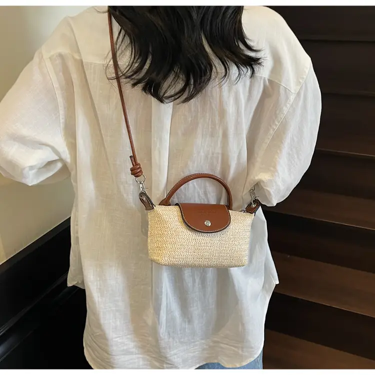 Women's Rainbow Woven Mini Shoulder Crossbody Bag — feature 22