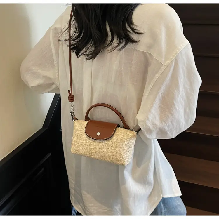 Women's Rainbow Woven Mini Shoulder Crossbody Bag — feature 23