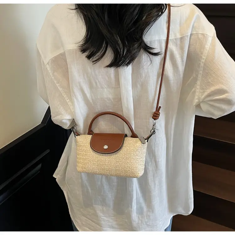 Women's Rainbow Woven Mini Shoulder Crossbody Bag — feature 25