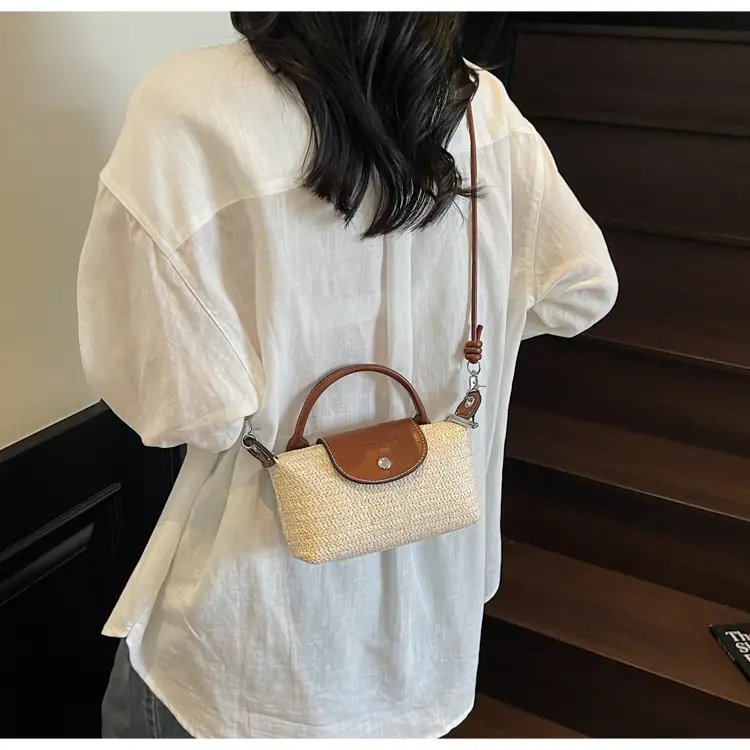 Women's Rainbow Woven Mini Shoulder Crossbody Bag — feature 26
