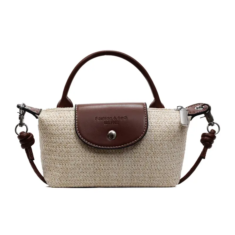 Women's Rainbow Woven Mini Shoulder Crossbody Bag - Image 2