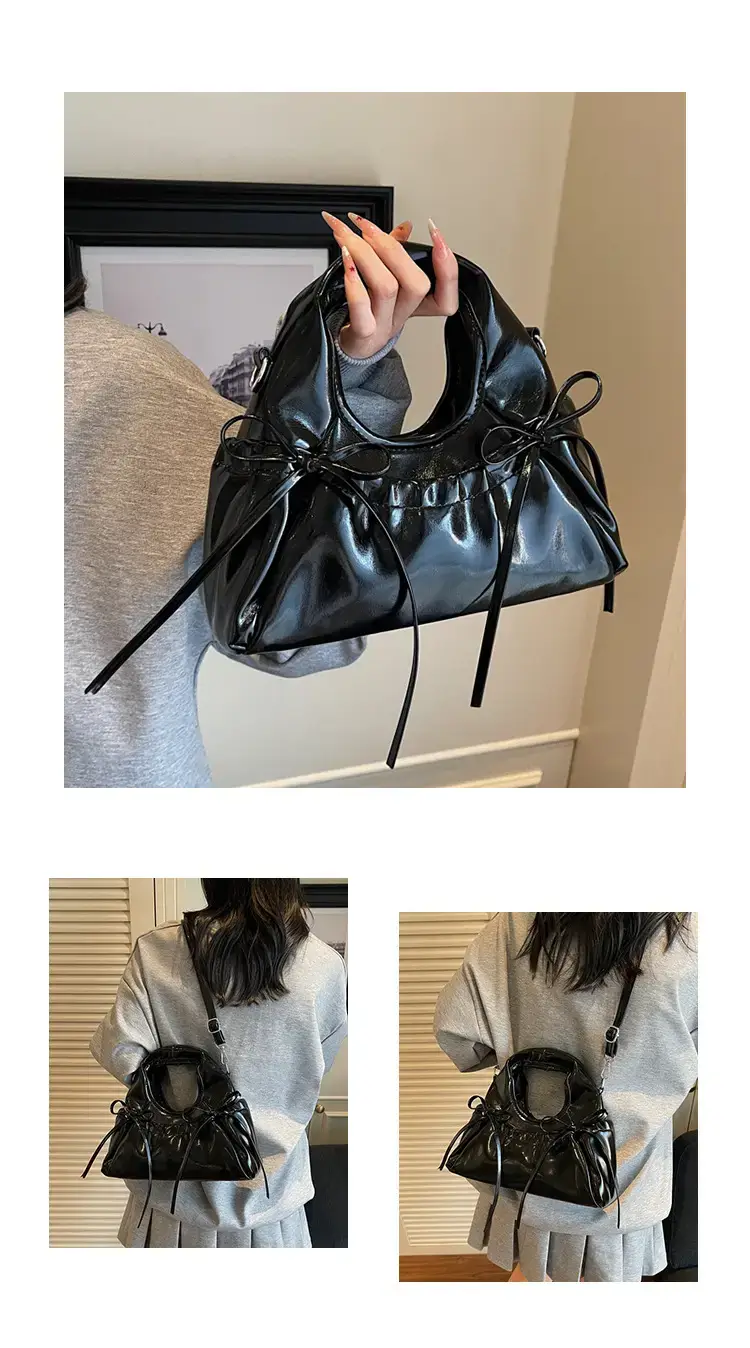 Red Korean Style Satchel Bucket Bag Women 2025 — feature 12