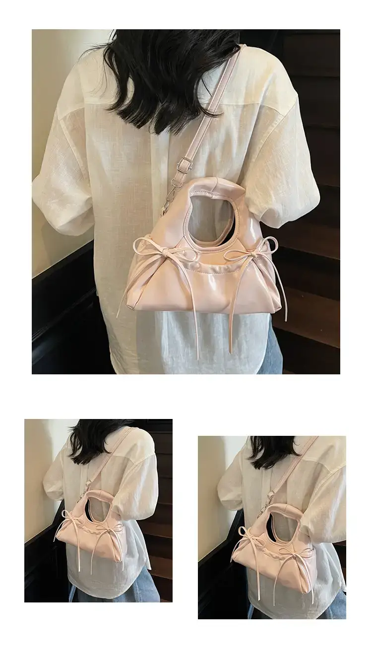Red Korean Style Satchel Bucket Bag Women 2025 — feature 13