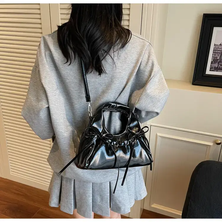 Red Korean Style Satchel Bucket Bag Women 2025 — feature 31