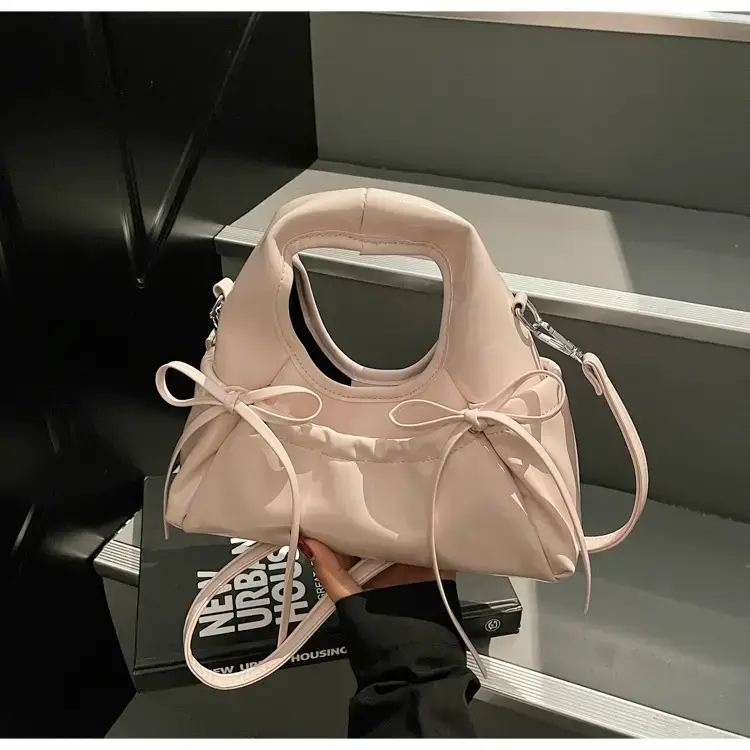 Red Korean Style Satchel Bucket Bag Women 2025 — feature 34