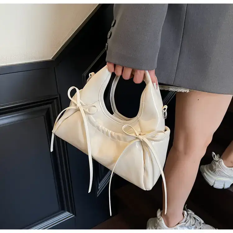 Red Korean Style Satchel Bucket Bag Women 2025 — feature 38