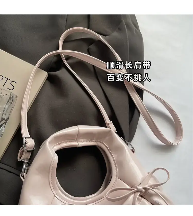 Red Korean Style Satchel Bucket Bag Women 2025 — feature 4