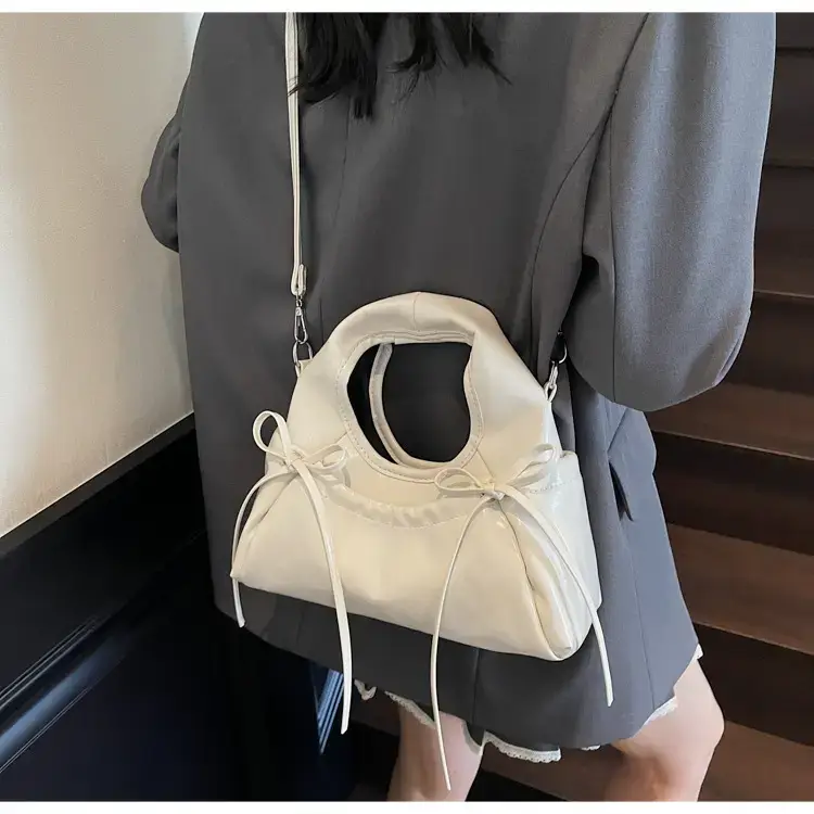 Red Korean Style Satchel Bucket Bag Women 2025 — feature 43