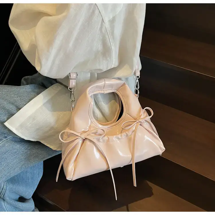 Red Korean Style Satchel Bucket Bag Women 2025 — feature 46