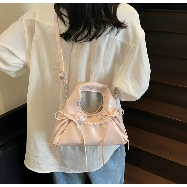 Red Korean Style Satchel Bucket Bag Women 2025 — feature 49