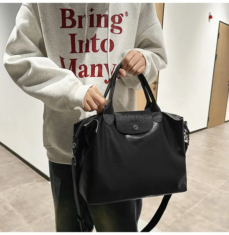 Black PU Leather Shoulder Bag for Men Women — feature 28