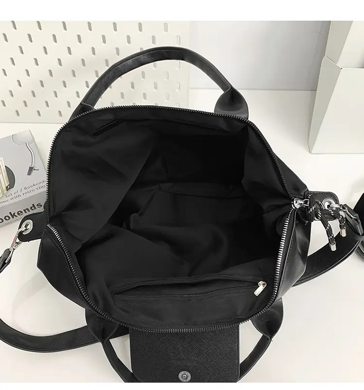 Black PU Leather Shoulder Bag for Men Women — feature 39