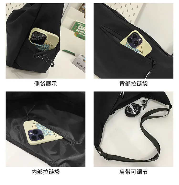 Men's Black Crossbody Shoulder Bag 2026 — feature 25