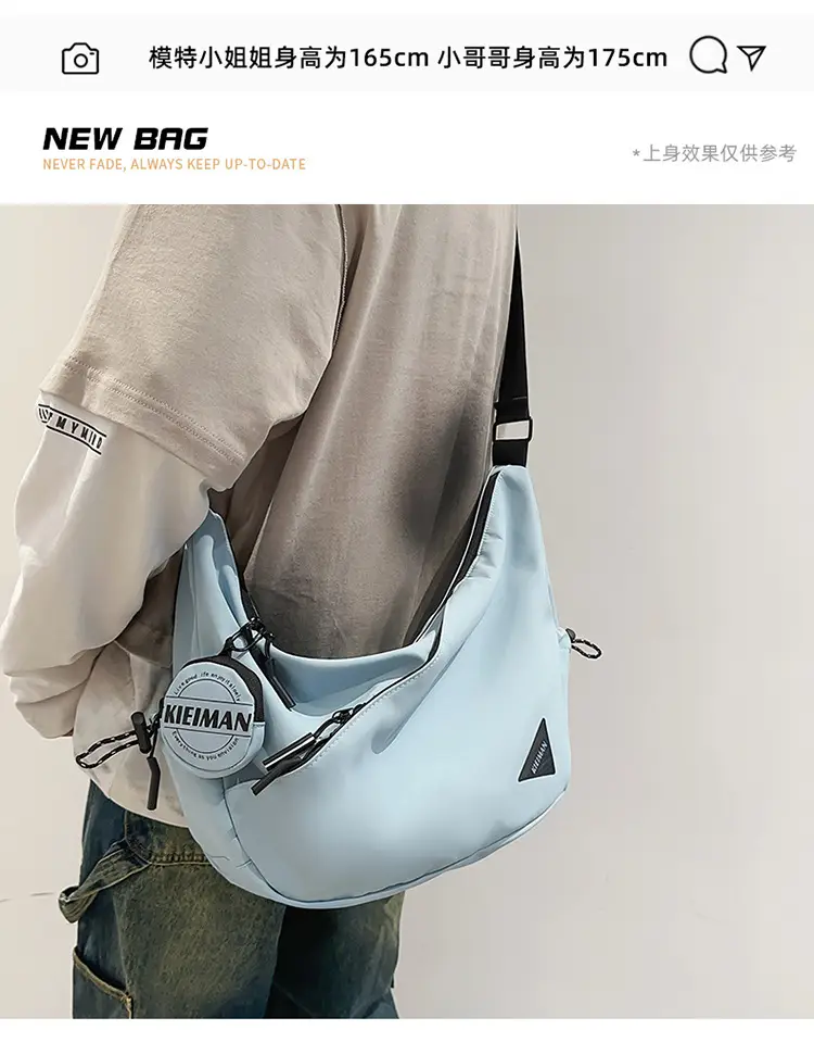 Men's Black Crossbody Shoulder Bag 2026 — feature 4