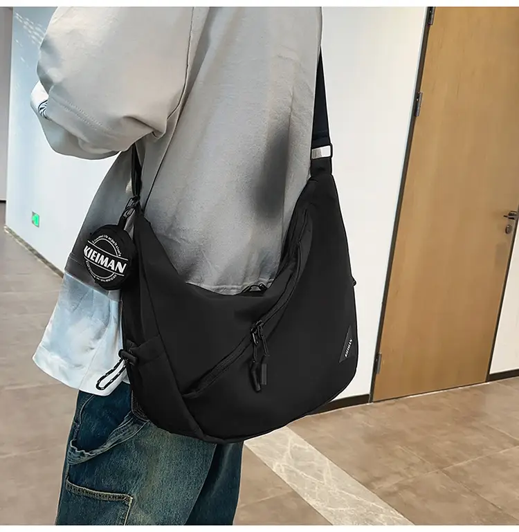 Men's Black Crossbody Shoulder Bag 2026 — feature 8