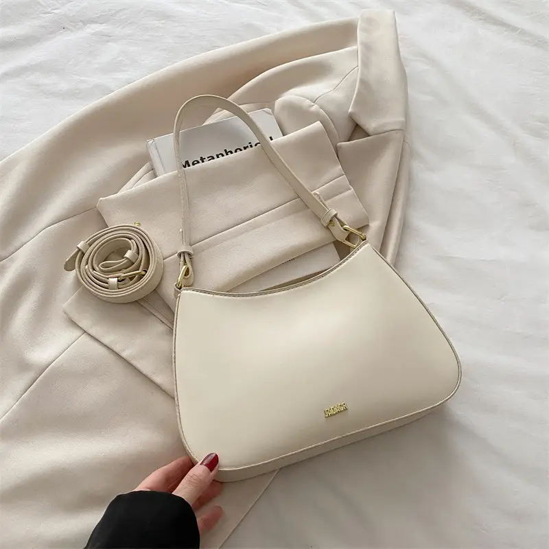 Black French Style Square Shoulder Bag 2025 - Image 2