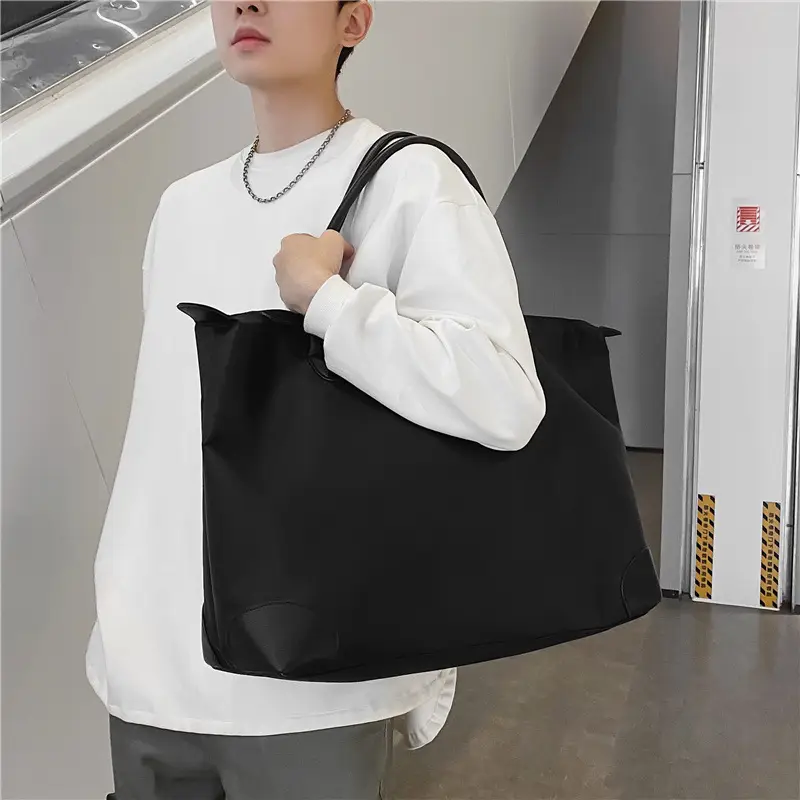 Large Capacity Men's Tote Bag Black 2026 - Image 6