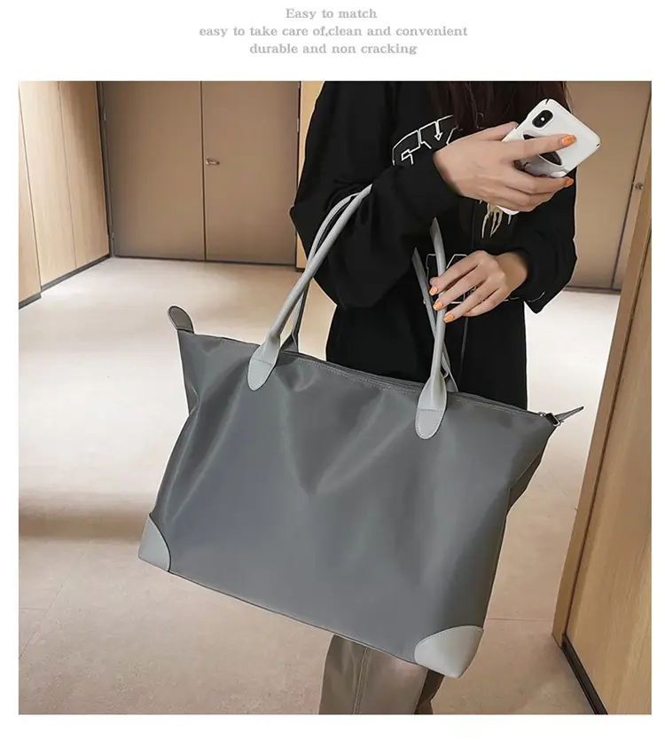 Large Capacity Men's Tote Bag Black 2026 — feature 10