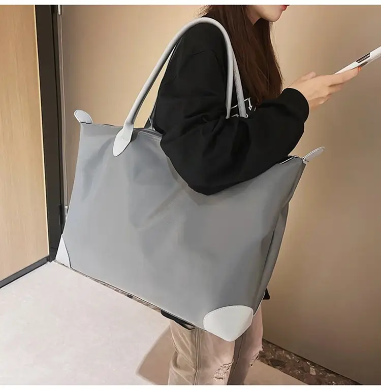 Large Capacity Men's Tote Bag Black 2026 — feature 15
