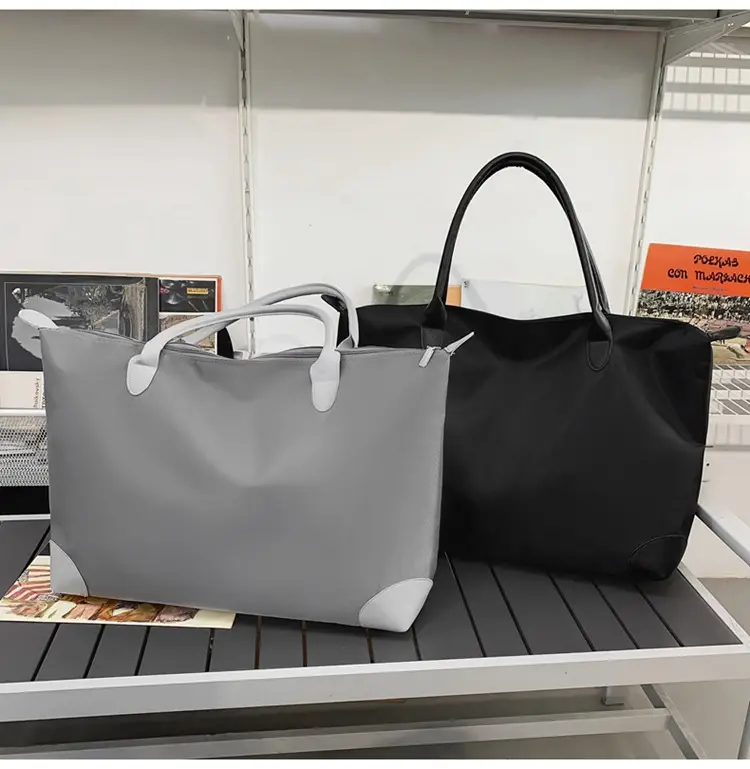 Large Capacity Men's Tote Bag Black 2026 — feature 26